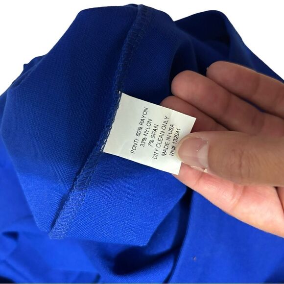 Amanda Uprichard Bodycon Dress with pockets- Royal Blue - PS - Picture 7 of 7